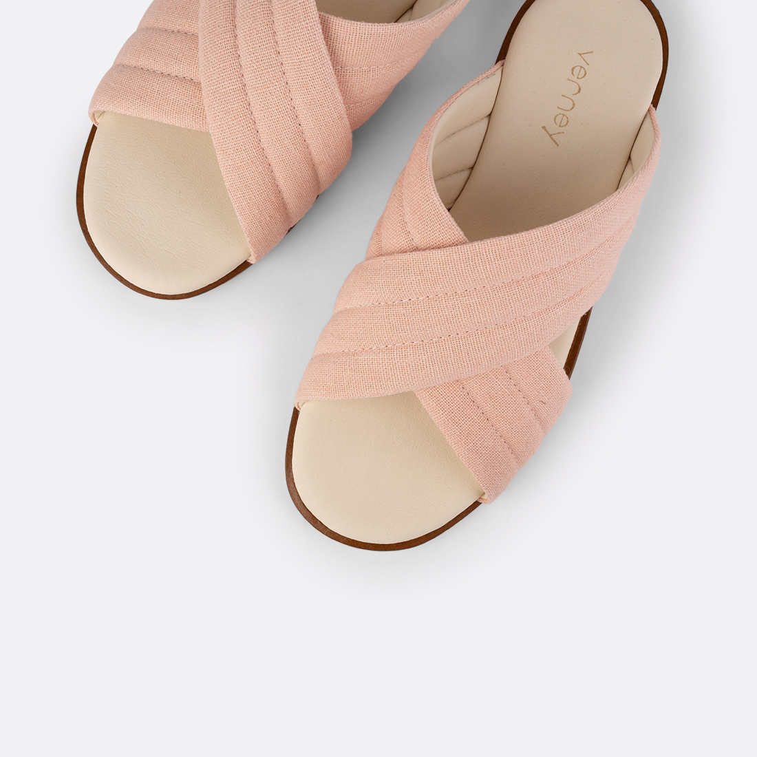 Violet-004 - Mules Plates en Chanvre & Coton 5