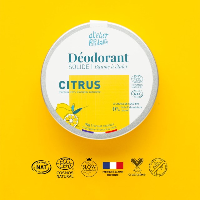Déodorant solide certifié bio | Citrus | 50g 2