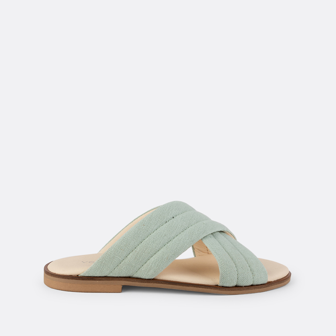 Violet-005 - Mules Plates en Chanvre & Coton 3