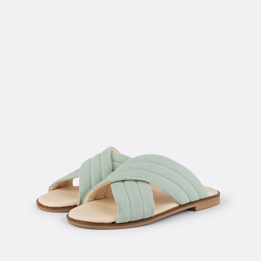 Violet-005 - Mules Plates en Chanvre & Coton 4