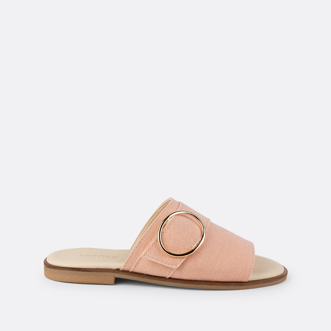 Vaena-001 - Mules Plates en Chanvre & Coton 3