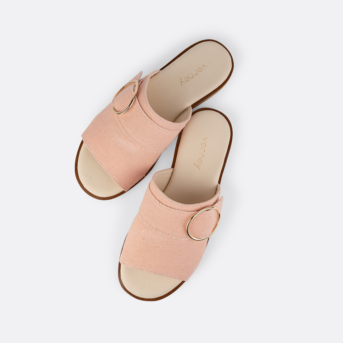 Vaena-001 - Mules Plates en Chanvre & Coton 5