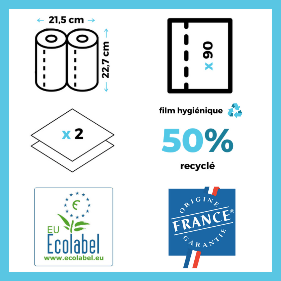 Essuie-tout ultra-absorbant Popee (14 lots de 2 bobines) 4