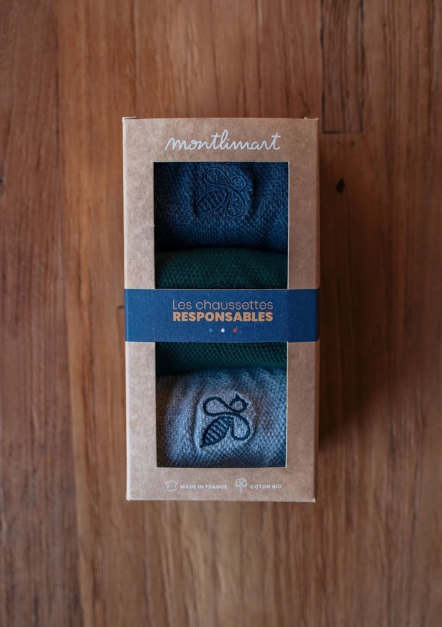 Coffret chaussettes MONTLISOCKS - Coton bio - Made in France