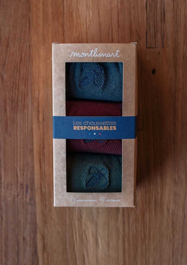 Coffret chaussettes MONTLISOCKS - Coton bio - Made in France