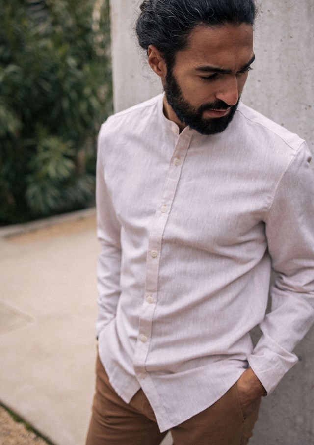 Chemise MAOLIN - Coton bio - Lin - Col Mao 2