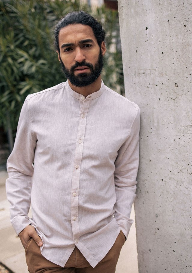Chemise MAOLIN - Coton bio - Lin - Col Mao 3