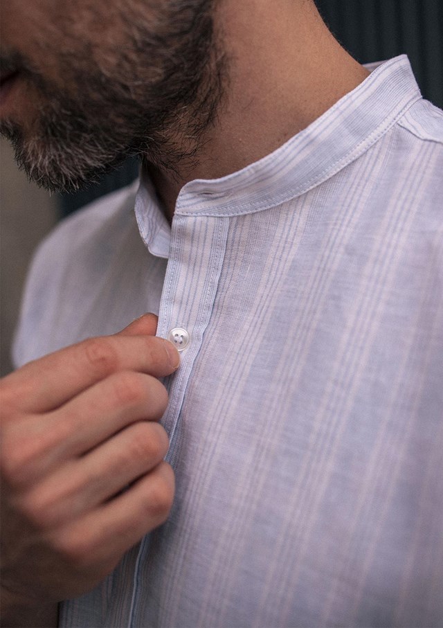 Chemise MAOLIN - Coton bio - Lin - Col Mao 14