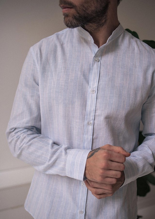 Chemise MAOLIN - Coton bio - Lin - Col Mao 15