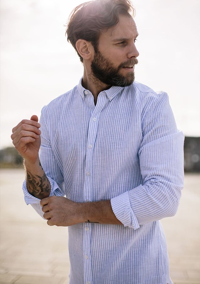Chemise CENTRE-LIN - Coton bio - Lin 8