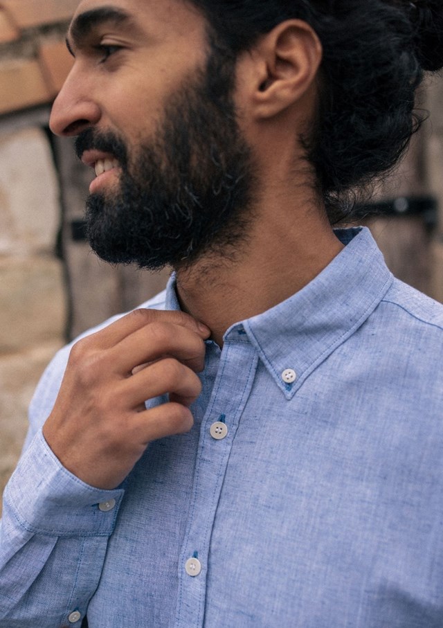 Chemise CENTRE-LIN - Coton bio - Lin 6