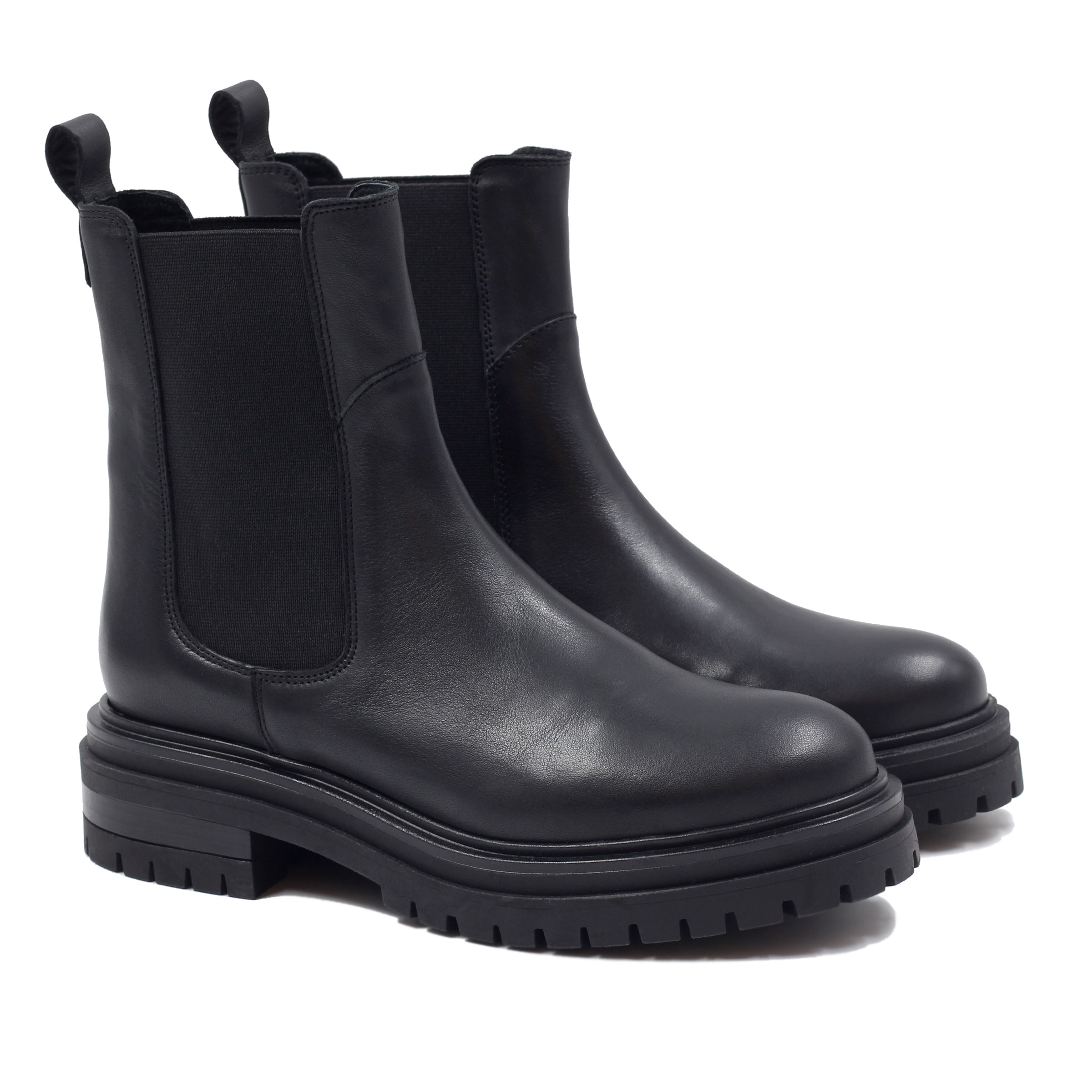 Bottines noires crantées online