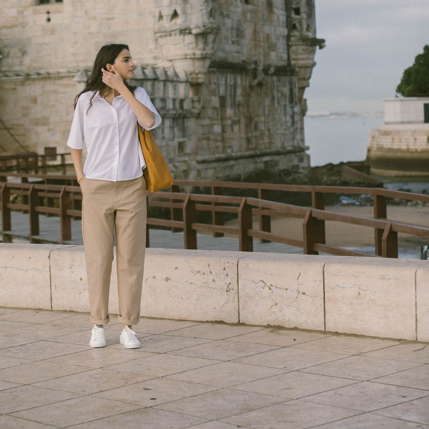 La basket After Surf en "cuir" de raisin, blanc canard 5