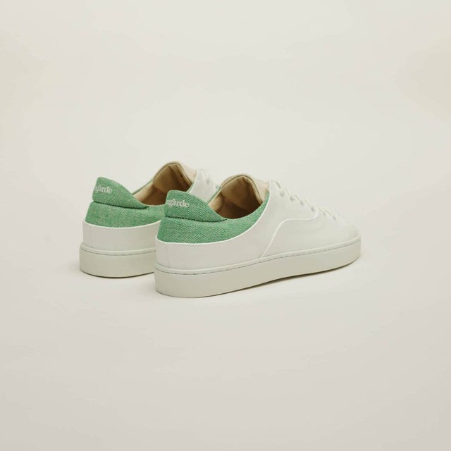 La basket After Surf en "cuir" de raisin, blanc vert 2