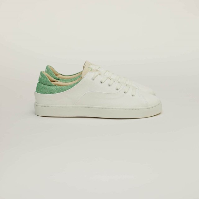 La basket After Surf en "cuir" de raisin, blanc vert 3