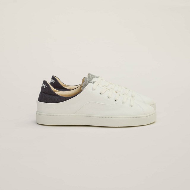 La basket After Surf en "cuir" de raisin, blanc marine 3