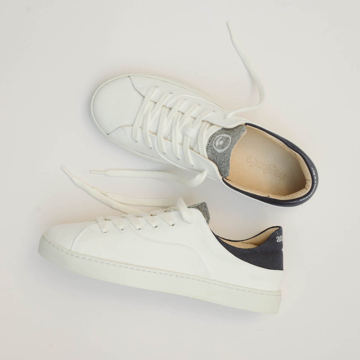 La basket After Surf en "cuir" de raisin, blanc marine 4