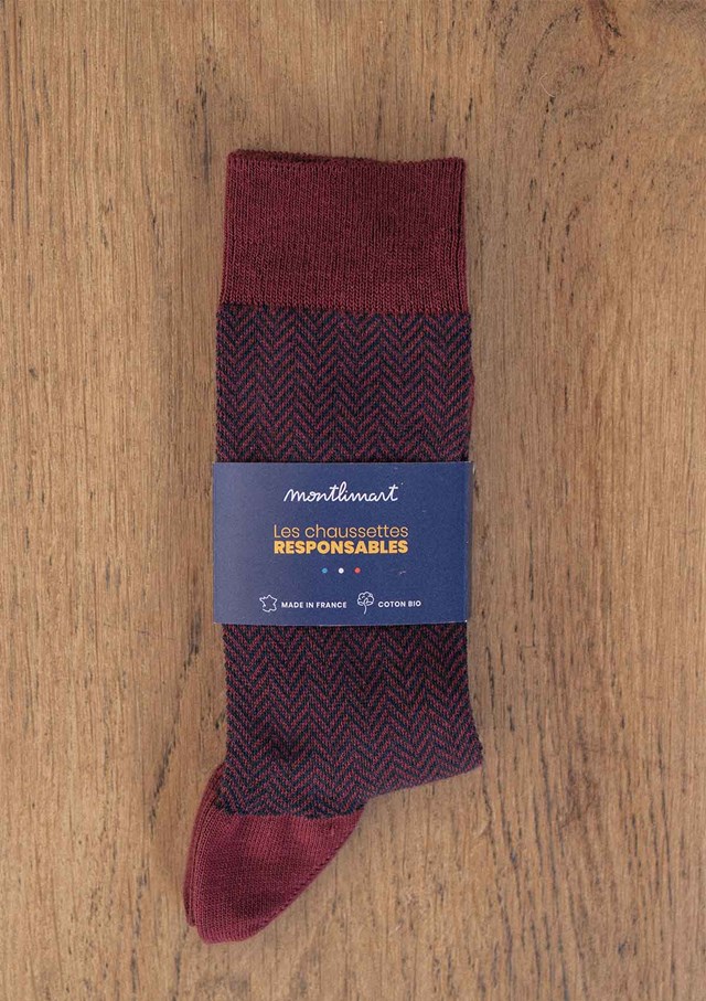 Chaussettes CHEVRON - Coton bio - Made in France 3