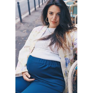 Veste inspiration kimono à fleurs - pièce unique
