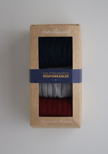 Coffret chaussettes COTELE - Coton bio - Made in France