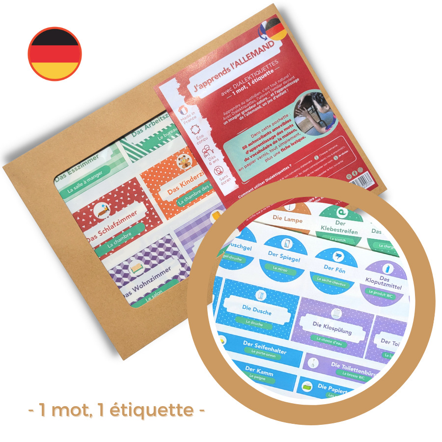 J'apprends l'ALLEMAND Apprendre l'ALLEMAND en s'amusant à la maison