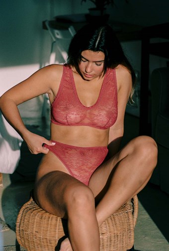 Soutien-gorge Louise - Bordeaux