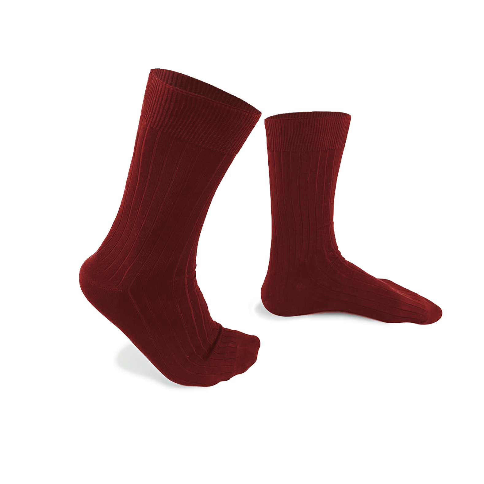 Chaussettes bordeaux 2