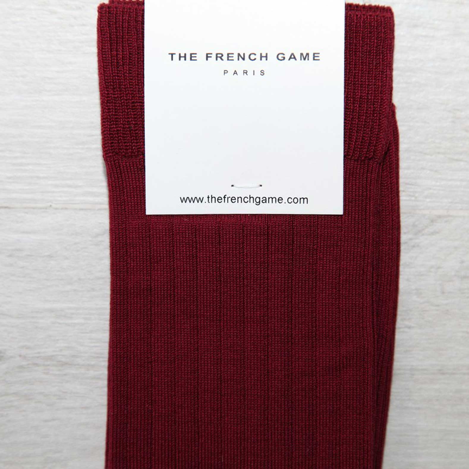 Chaussettes bordeaux 4