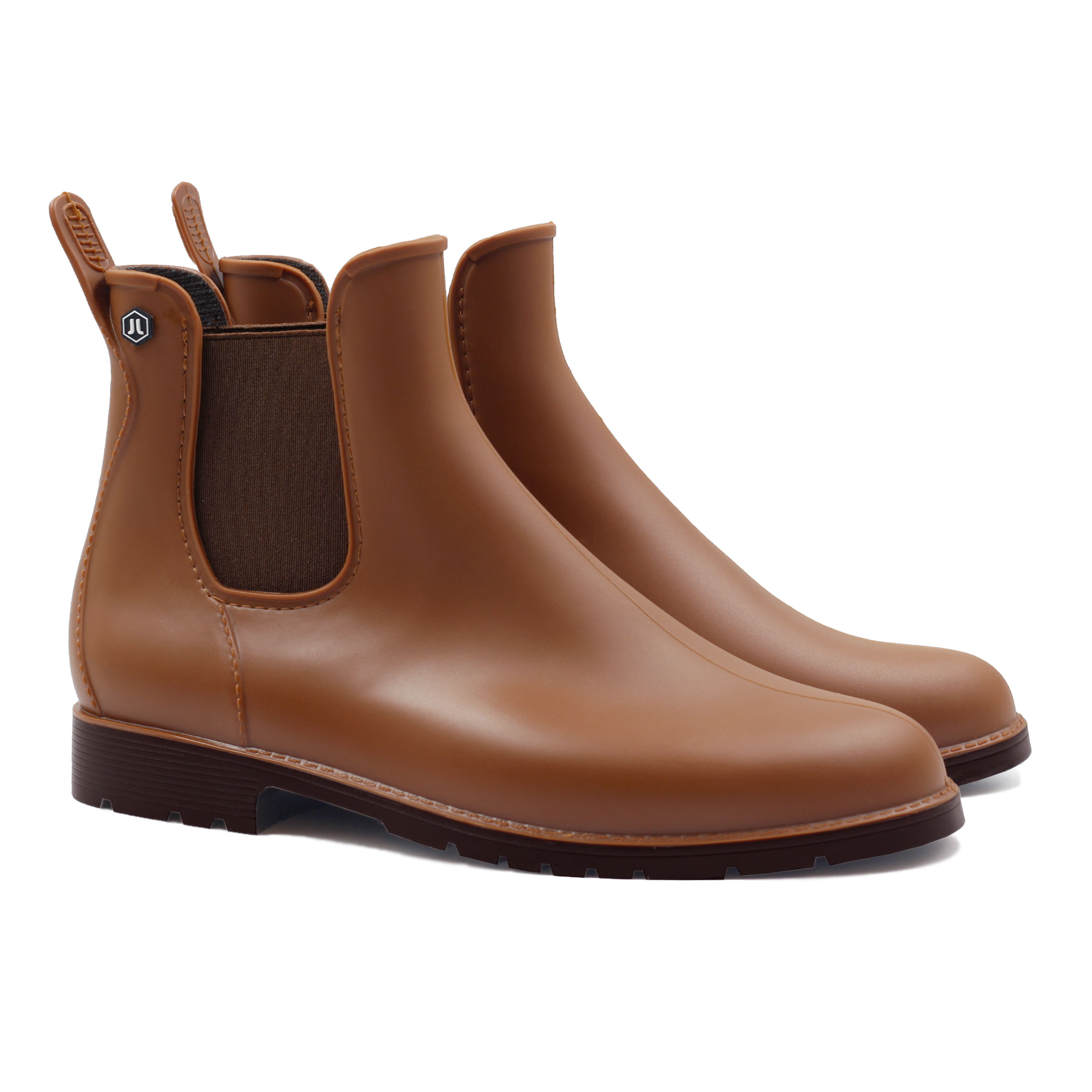 Bottines de pluie caoutchouc camel JULES JENN Dream Act