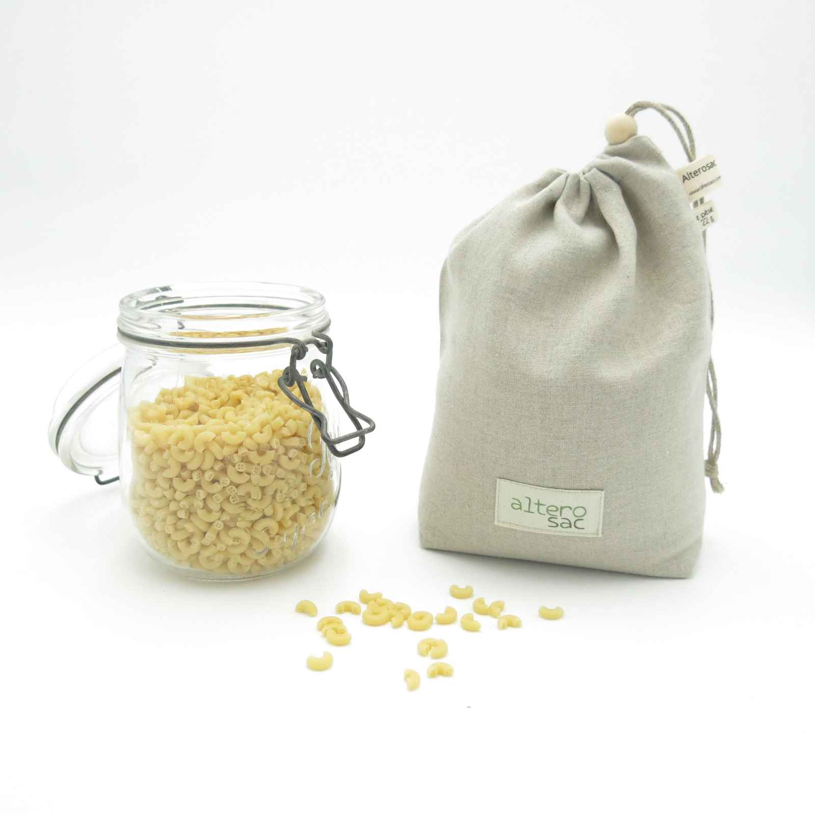 Moyen sac à vrac en lin biologique 2