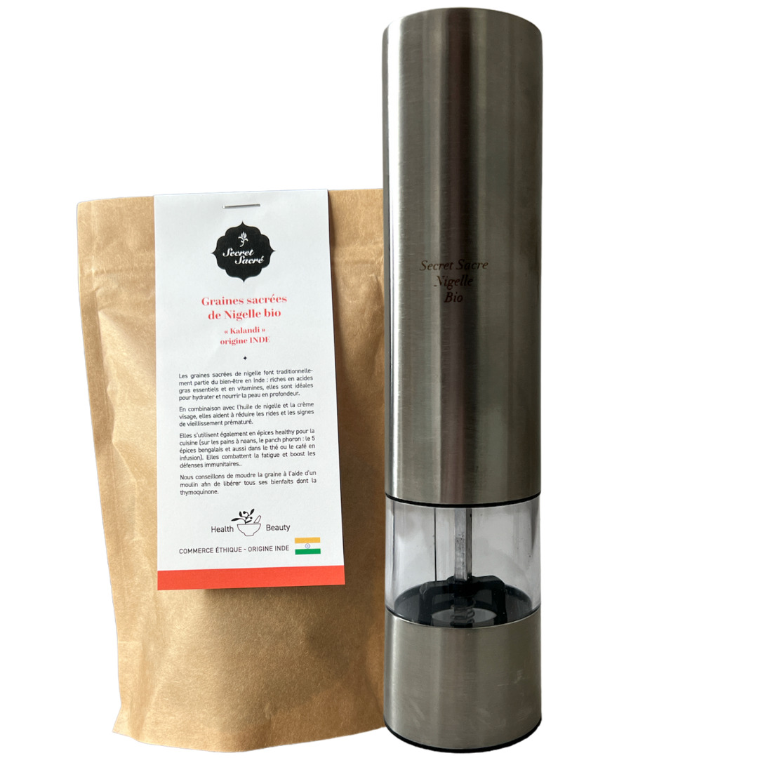 Moulin à nigelle + graines de nigelle offertes 9