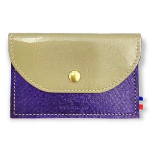 PORTE MONNAIE SOLENE | Doré Violet
