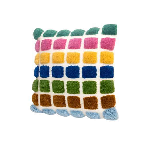 Housse de coussin en laine tufté - Tetris