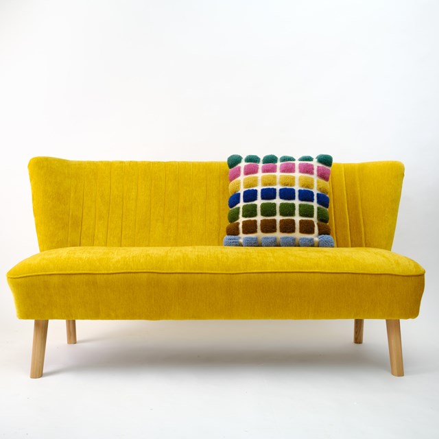 Housse de coussin en laine tufté - Tetris 4