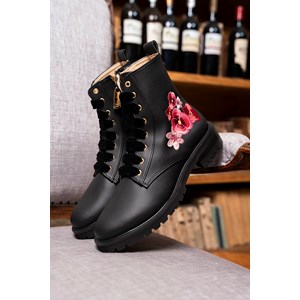 Bottines Fantaisie noir vegan