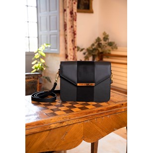 Sac bandoulière Poésie végan - Noir