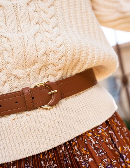 ceinture camel vegan
