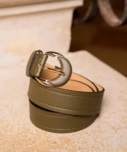 ceinture kaki vegan