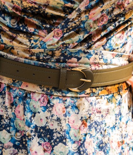 ceinture kaki vegan