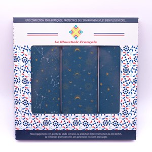 Mouchoirs en tissu - Collection Espace