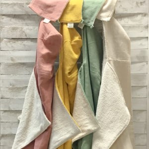 Cape de bain 0-5 ans en coton bio certifiée GOTS Pitigaïa 4 coloris