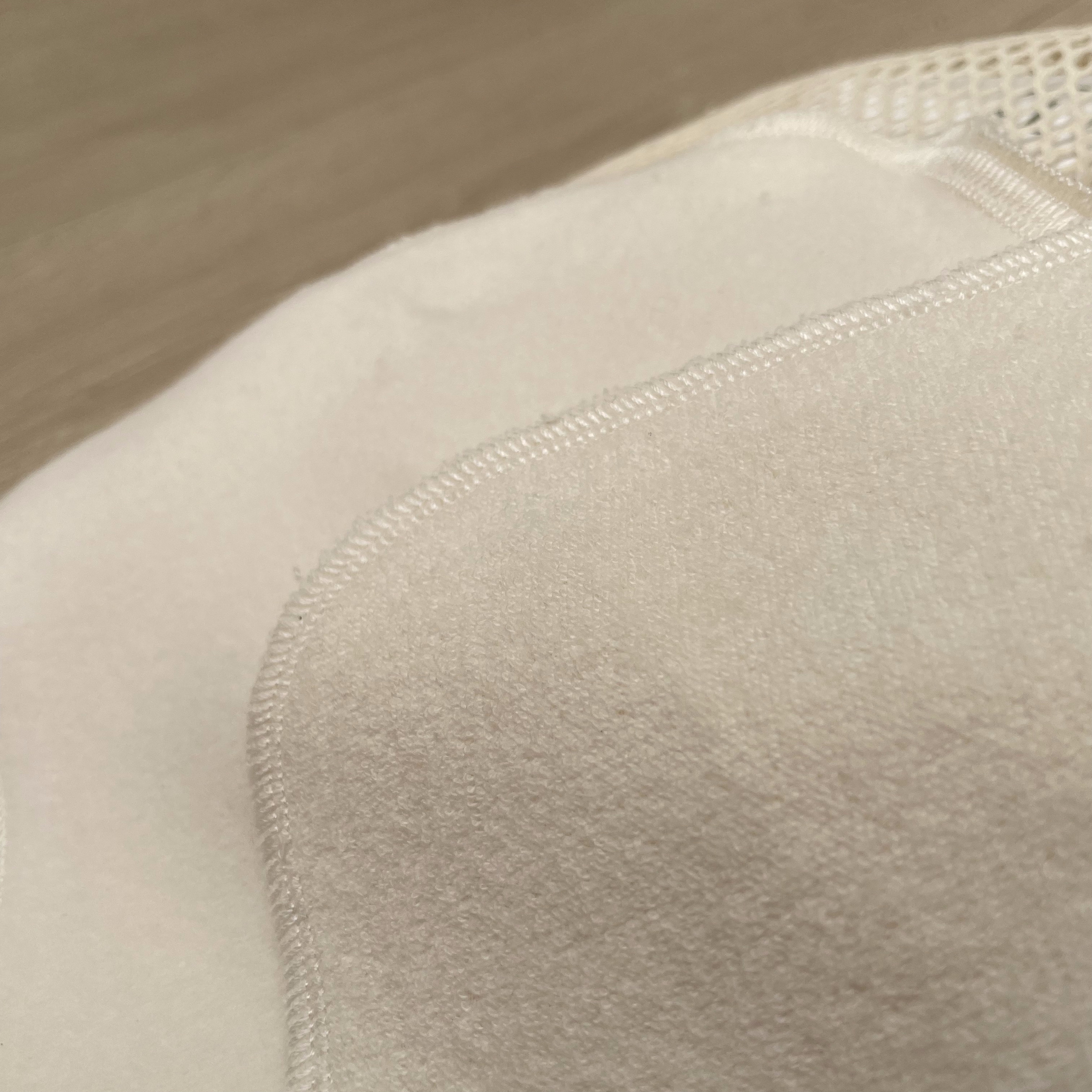 Filet de 30 lingettes lavables en coton bio certifié GOTS Pitigaïa zoom