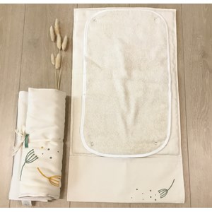 Tapis à langer nomade en coton bio