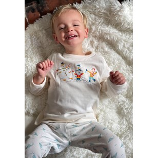 Pyjama Bataille de boules de neige - en coton bio et Made in France