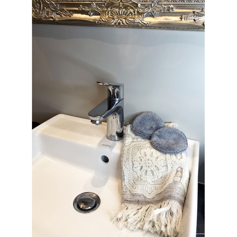 5 grandes lingettes démaquillantes en coton bio