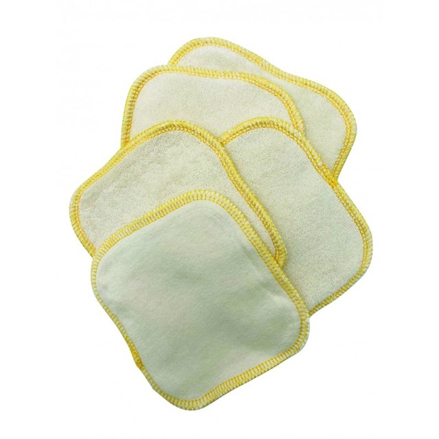 5 lingettes pour bébé en coton bio