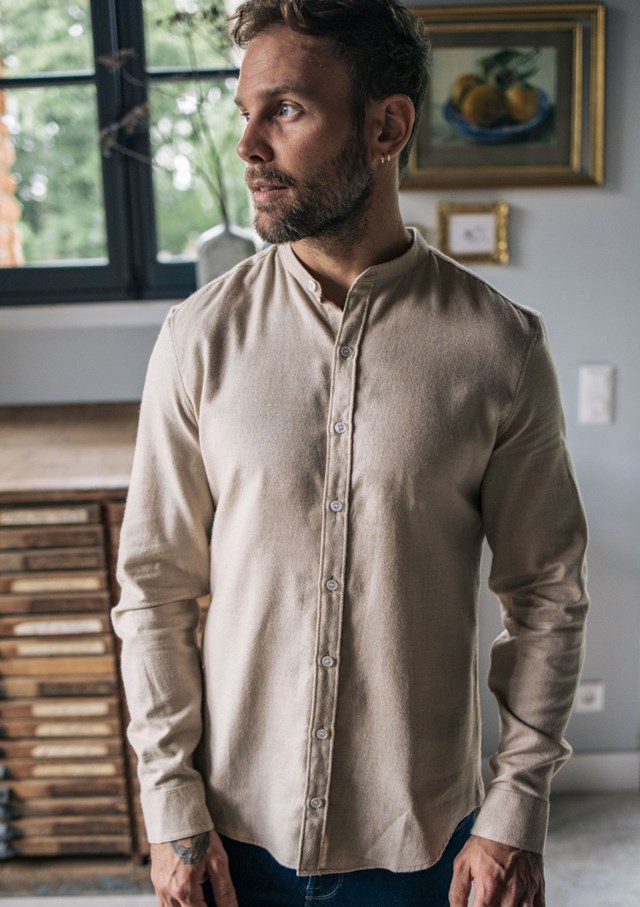 Chemise MONTLIMART - Col Mao - Coton bio 3