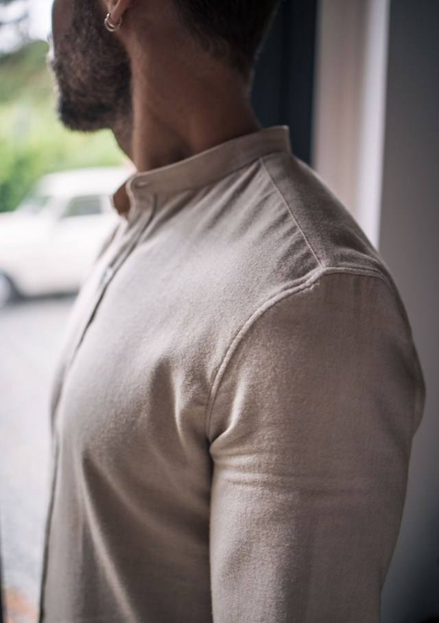 Chemise MONTLIMART - Col Mao - Coton bio 4