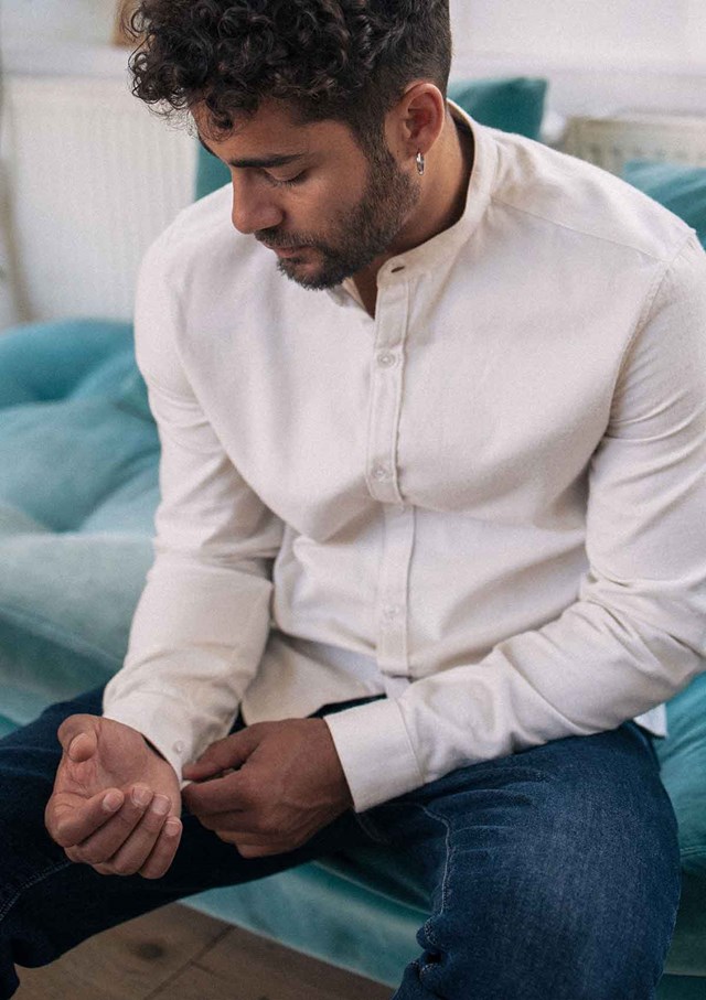 Chemise MONTLIMART - Col Mao - Coton bio 5