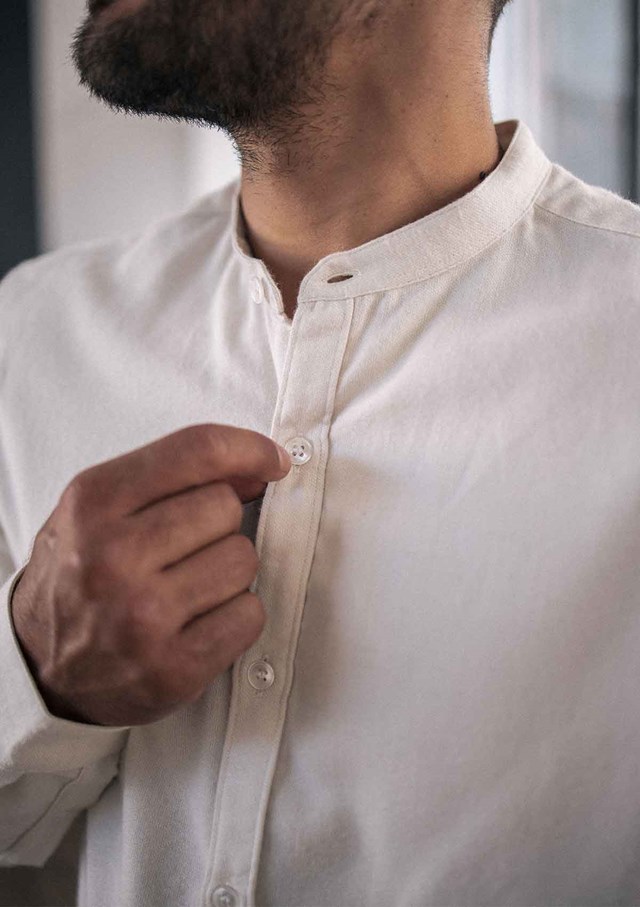 Chemise MONTLIMART - Col Mao - Coton bio 6